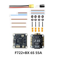 DAKEFPV F722Y6 Stack 4-en-1 Blheli_S ESC 8 bits F722 Contrôleur de vol compatible Betaflight INAV pour drone FPV RC 5 pouces 8 moteurs