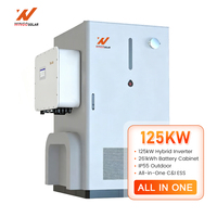 Système de stockage d'énergie commercial extérieur tout-en-un WINGOSOLAR 125 kW C&I ESS 261 kWh IP55 avec onduleur hybride Solis
