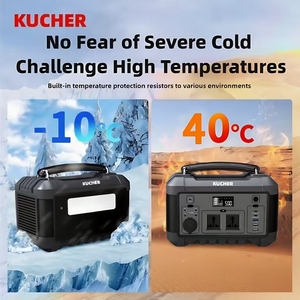 Baterí<span class=keywords><strong>a</strong></span> de Almacenamiento de Energí<span class=keywords><strong>a</strong></span> Externa Eléctrica KUCHER Portátil de 650W con Onda Sinusoidal Pura, MPPT Solar, Compatible con LiFePO4, con Linterna para el Hogar - Product Image 5