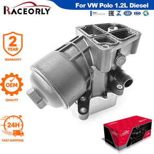 RACEORLY 03P115389B 03P115389A Ensemble de boîtier de filtre à <span class=keywords><strong>huile</strong></span> pour VW <span class=keywords><strong>Polo</strong></span> 1.2TDI 6R1 6C1 CFWA - Product Image 1