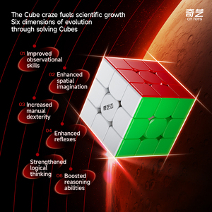 Nuevo <span class=keywords><strong>Cubo</strong></span> Mágico QIYI Warrior M 3x3x3 UV sin Adhesivos, Magnético, de Velocidad, Juguete Educativo para Niños, QY <span class=keywords><strong>Cubo</strong></span> Mágico - Product Image 3