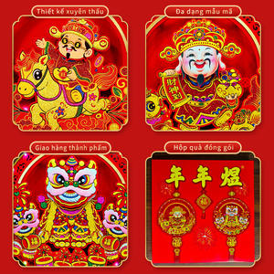 Adornos Luminosos Tridimensionales de Caballo Vietnamita para el Año Nuevo 2026, Decoraciones para el Festival de Primavera, Amuletos de la Riqueza - Product Image 3