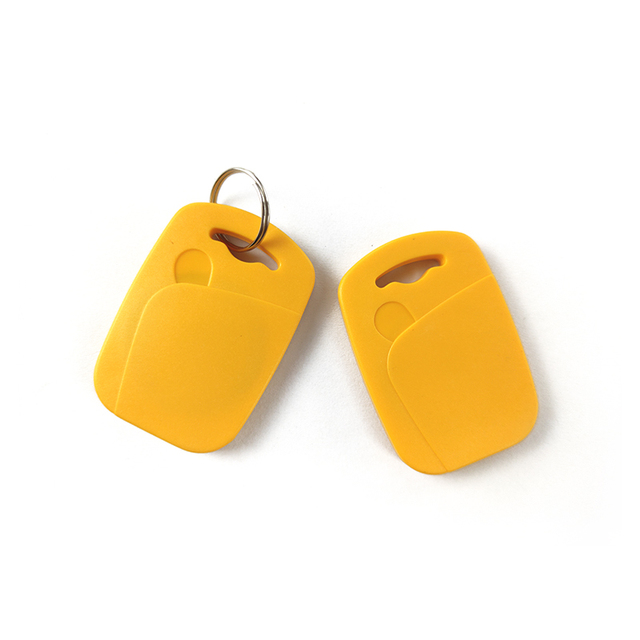 Wholesales Round NFC RFID Key Tags 13.56MHz S50 EV1 1K Access Control Hotel ABS Keyfob RFID Keychains Waterproof