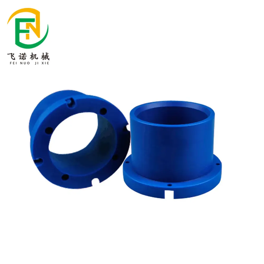 China stellt CNC-Kunststoff herstellungs produkte her Nylon Pom HDPE Uhmwpe mit Buchse l für Kunststoff flansch