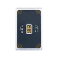 Lingot d'or certifié, carte scellée, 20gr, tablette estampée inviolable, lingot, emballage sous blister (uniquement l'emballage)