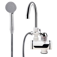 Salle de bain portable sans réservoir en plastique. Robinet d'eau chaude froide robinet chauffe-eau électriques instantanés avec pommeau de douche