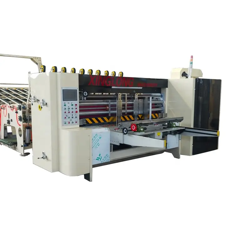 Globally served fully automatic corrugated box flexo printing machine