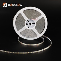 Prix d'usine, bande lumineuse LED flexible 6W 12/24 volts 8mm SMD 2835, 120 LED, bande lumineuse 12V pour meubles de chambre à coucher, 120 LED en rouleau, argentée