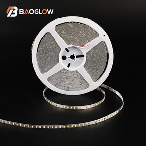 Prix d'usine, bande lumineuse LED flexible 6W 12/24 volts 8mm SMD 2835, 120 LED, bande lumineuse 12V pour meubles de chambre à coucher, 120 LED en rouleau, argentée - Product Image 2