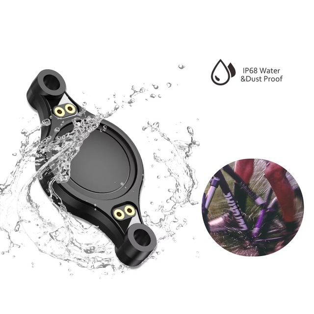 Waterproof Bicycle Bike Water Bottle Stem Cover Mount Location Tracker Protective Case for Airtag with Waterproof Ring
