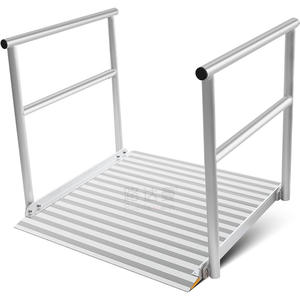 <span class=keywords><strong>Rampe</strong></span> d'accès en alliage d'aluminium Hanak, aide à la mobilité pour fauteuils roulants sans obstacle, pour monter les escaliers, chariot plat, pente d'accès, planche de passage - Product Image 1
