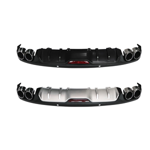 Nuovo Diffusore Posteriore BONULI di Alta Qualità, Accessorio Auto in PP Nero e Argento per <span class=keywords><strong>Skoda</strong></span> Octavia - Product Image 1