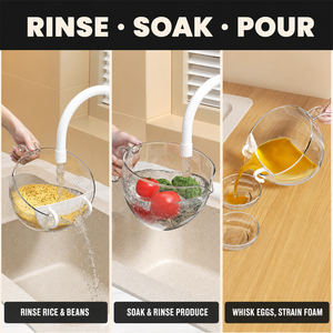 Wholesale Rice Washing Filter Measuring Cup 1L Kitchen Measuring Cup with Filter Board Clear Scale for Home Kitchen - Product Image 4
