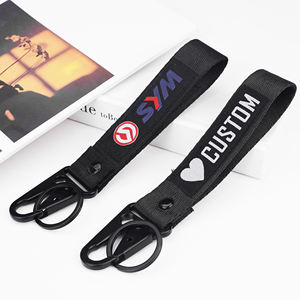 Dragonne porte-clés en nylon personnalisable avec logo sur mesure - Product Image 3