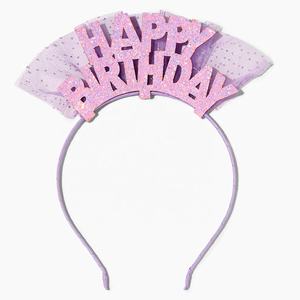 Diadema Brillante de Cumpleaños con Corona de Estrellas, Accesorios para el Cabello de Princesa para Niñas - Product Image 1