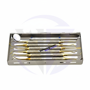 ชุดสำรวจทางทันตกรรมที่เชื่อถือได้และมีประสิทธิภาพกล่องเหล็กพร้อมเครื่องมือวินิจฉัยสำหรับการใช้งานทางทันตกรรมอย่างมืออาชีพ - Product Image 1