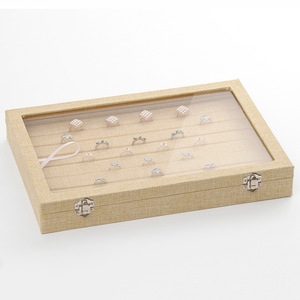 Venta directa y al por mayor <span class=keywords><strong>de</strong></span> cajas <span class=keywords><strong>de</strong></span> joyería <span class=keywords><strong>de</strong></span> lino vintage, estuches <span class=keywords><strong>de</strong></span> almacenamiento, pendientes, bandejas <span class=keywords><strong>de</strong></span> exhibición, cubiertas antipolvo - Product Image 4