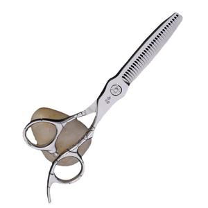 กรรไกรตัดผมมืออาชีพซูโจว 440C สแตนเลสสตีล ใบมีดแบน ด้ามยาว สำหรับช่างทำผม - Product Image 2