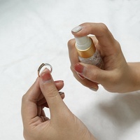 Emballage de luxe 30ml, nettoyeur de bijoux en spray portable liquide écologique, kit de nettoyage de bijoux en argent