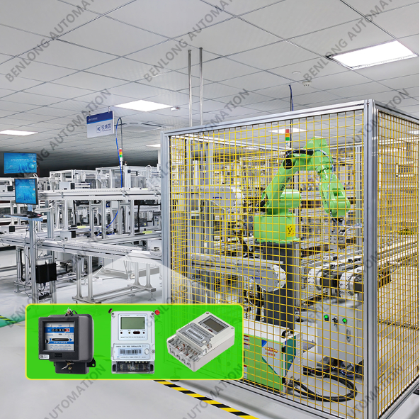 Used Automatic Flexible Production Line for Energy Meters