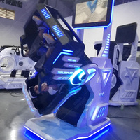 Simulador de Vuelo VR 9D con Cabina Giratoria de 720 Grados, Simulador de Vuelo VR de 360 Grados, Películas VR 9D, Simulador de 360 Grados en Venta