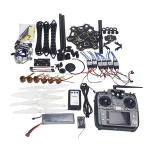 RC đầy đủ Kit Drone máy bay Kit HMF S550 khung 6m GPS APM 2.8 điều khiển chuyến bay AT10 Transmitter Gimbal Máy ảnh núi DIY Drone Bộ dụng cụ - Product Image 3
