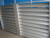Persienne fixe en alliage d'aluminium de conception moderne pour le persienne d'oscillation d'ouverture verticale d'hôtel pour l'industrie de fenêtre et de porte