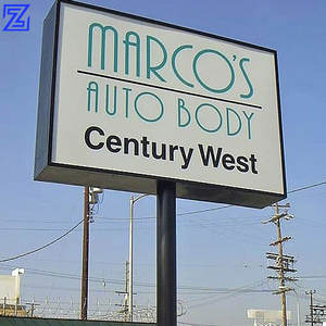 Panneau de guidage de carte extérieure en aluminium pour hôtel et centre commercial, panneau architectural de signalisation pylône - Product Image 6