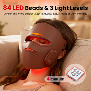 Masker Wajah LED Isi Ulang Grosir untuk Perawatan Wajah Silikon Masker-wajah-led-cahaya-merah - Product Image 2