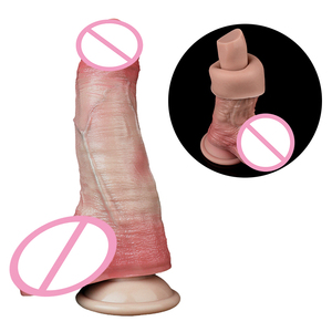 6.8 ''doppio strato di silicone Dildo realistico per adulti Plug anale masturbatore stimolazione clitica Orgsm giocattolo del sesso per donna - Product Image 1