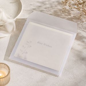 Custom Translucent Vellum <b>Envelopes</b> Frosted Paper Multiple Sizes for Wedding Invitations Photos <b>Gifts</b> and Business Packaging - Product Image 4