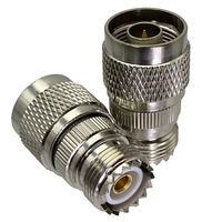 Adaptateur RF coaxial 50 ohms en laiton, connecteur mâle N vers prise femelle UHF SO-239 SO239, bornes de câble