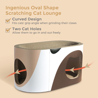 Nouvelle cage pour animaux de compagnie écologique, propre, hygiénique et portable, jouet pour chat, grattoir en carton pour chat, lit pour animaux de compagnie, maison de jeu