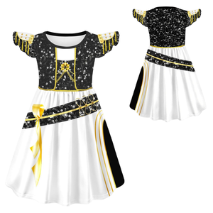 Vestido Infantil con Mangas con Volantes y Estampado de Demon Hunting Witch K-POP Lumi Zoyi Mira, Venta Directa de Fábrica - Product Image 1