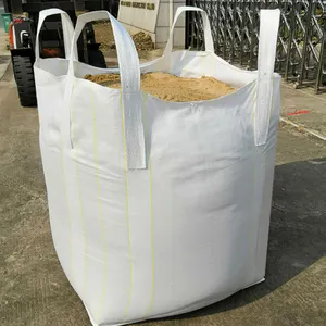 Pp Fibc Bulk Tassen Polypropyleen Jumbo Bag 1 Ton Voor Minerale Kolen Brandhout Rijst Maïs Meel Suiker