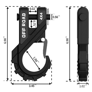 G80 Hochwertiger Gesenk geschmiedeter Gabel kopf aus Zink legierung stahl mit glattem Finish Greifer-/Hebe haken Industrieller Bergbau Schwerindustrie - Product Image 3
