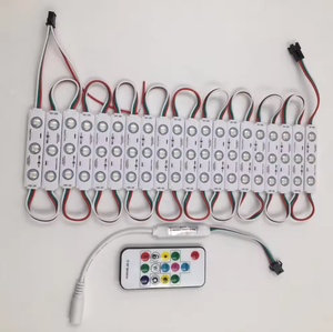 Kỹ thuật số LED <span class=keywords><strong>Pixel</strong></span> LED MODULE ánh sáng 12V <span class=keywords><strong>ws2811</strong></span> đầy đủ màu sắc lập trình không thấm nước nhà máy giá rgbic màu LED MODULE với ống kính - Product Image 2
