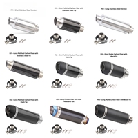 Nouveau tuyau d'échappement de haute qualité en acier inoxydable + fibre de carbone pour Huanglong 600 Yamaha R1 Kawasaki Ninja 400 Moto
