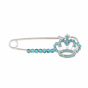 Broche con Forma de Corona y Pedrería, Chapado en Oro, Diseño Personalizado, Joyería de Moda para Mujer, Accesorio de Regalo - Product Image 2