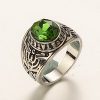Bagues d'humeur pour hommes, style sceau, en argent vintage, avec pierres de rubis artificiels, fabrication artisanale