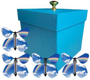 Personalizable DIY Explosión <span class=keywords><strong>Confeti</strong></span> Jump Pop-up Cube Cards Box Diseñado en fábrica en relieve Flor Mariposa Materiales reciclados - Product Image 3