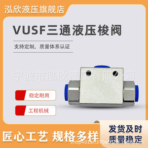 Vanne hydraulique à trois voies VUSF G1 2 en acier, commande manuelle, pour produits pétroliers - Product Image 4