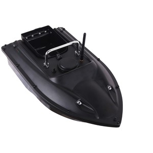 <b>Rc</b> Fishing Bait Boat D13 Single Hopper 54x27x21cm Remote <b>Control</b> Battery Powered One Key Return Black - Product Image 2