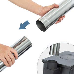 Poêle à bois portable à haute efficacité et écologique, barbecue pour la cuisine au feu de camp, poêle à bois durable - Product Image 5