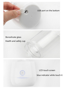 Licuadora Portátil de Vidrio con Capacidad de Botella de 450 ml, Licuadora de Mano Recargable por USB al Mejor Precio - Product Image 6