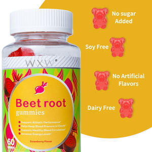 Factory Manufacturer Custom Beet Root Gummies Nutrition Supplement Beet Gummies Energy Support Beet Root Gummy Candy - Product Image 4
