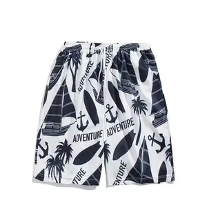 Factory Wholesale High Quality Summer Quick Drying 100% Polyester Printed Floral Beach Board Shorts for Men