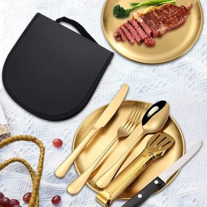 <span class=keywords><strong>Camping</strong></span> Picknick Zilverwerk Rvs Borden 10 Stuks Servies Mes Vork Lepel <span class=keywords><strong>Set</strong></span> - Product Image 4