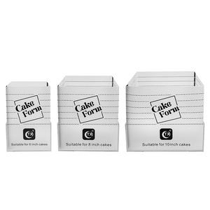 Set di Stampi in Plastica Trasparente Rinforzati, Rotondi, Quadrati e a Cuore, Utensili per Decorazione Torte - Product Image 5