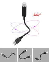 Proyector de Estrellas LED USB Universal, Lámpara Ambiental de Neón, Luz Interior para Techo de Coche, Luz Interior LED Láser